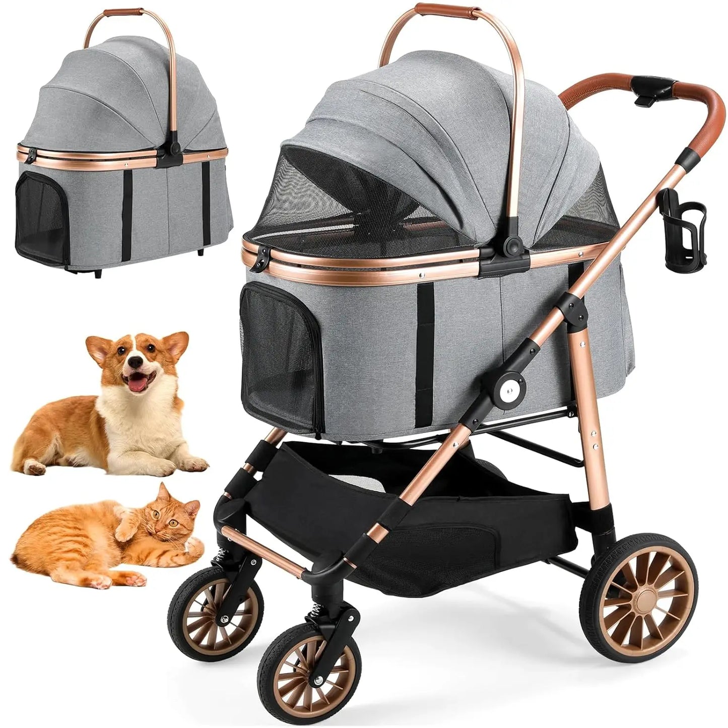 2in1 Dog Buggy Stroller