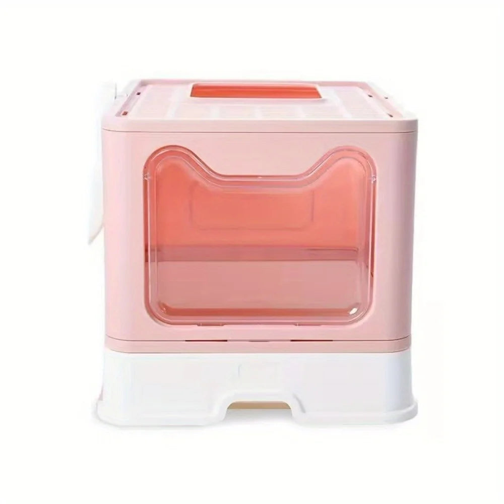 Collapsible Litter Pan, Splash-Proof Cat Toilet