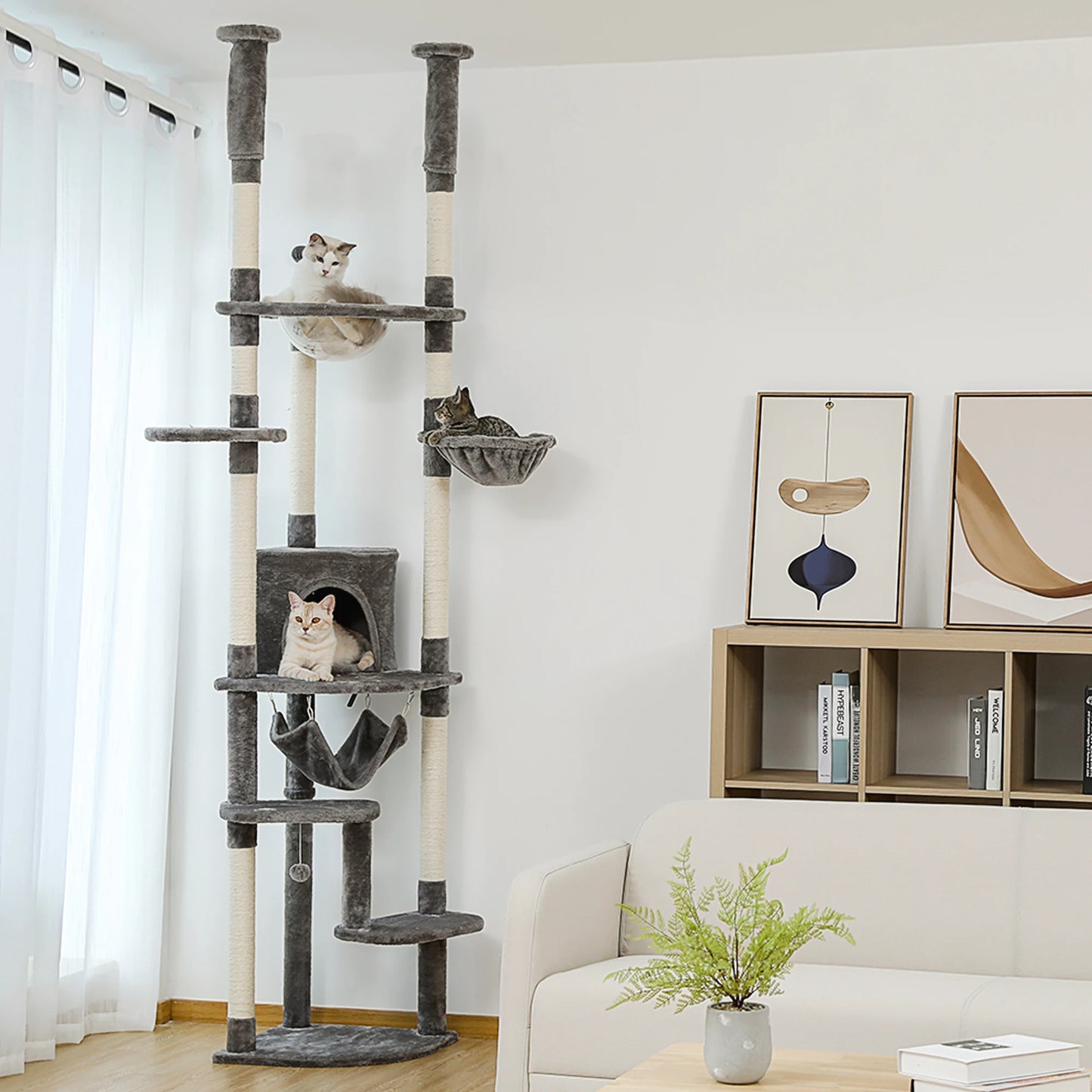 Multi-Level Tall Cat Tree