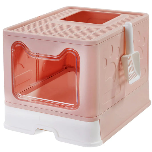 Collapsible Litter Pan, Splash-Proof Cat Toilet