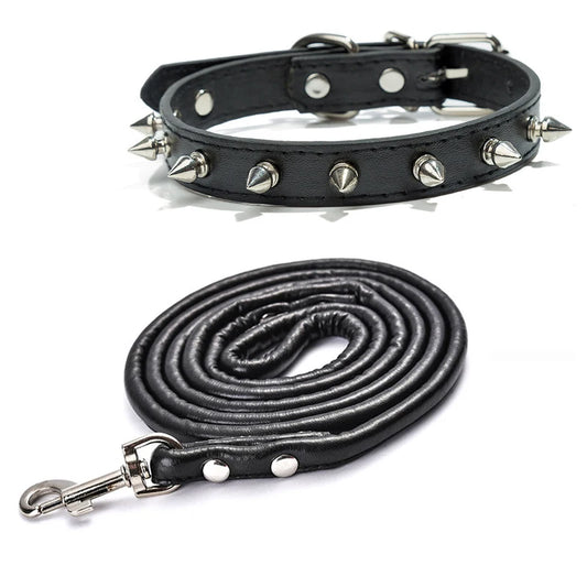 Spiked Studded Leather Dog Collars