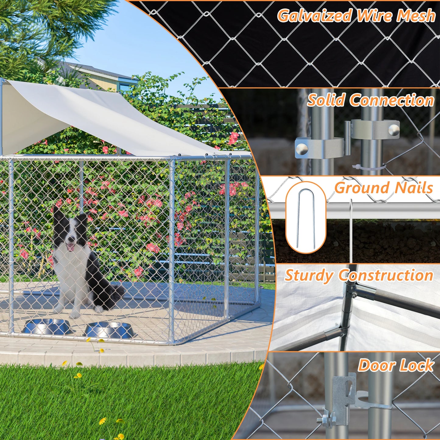 Dog Kennel Large Heavy Duty