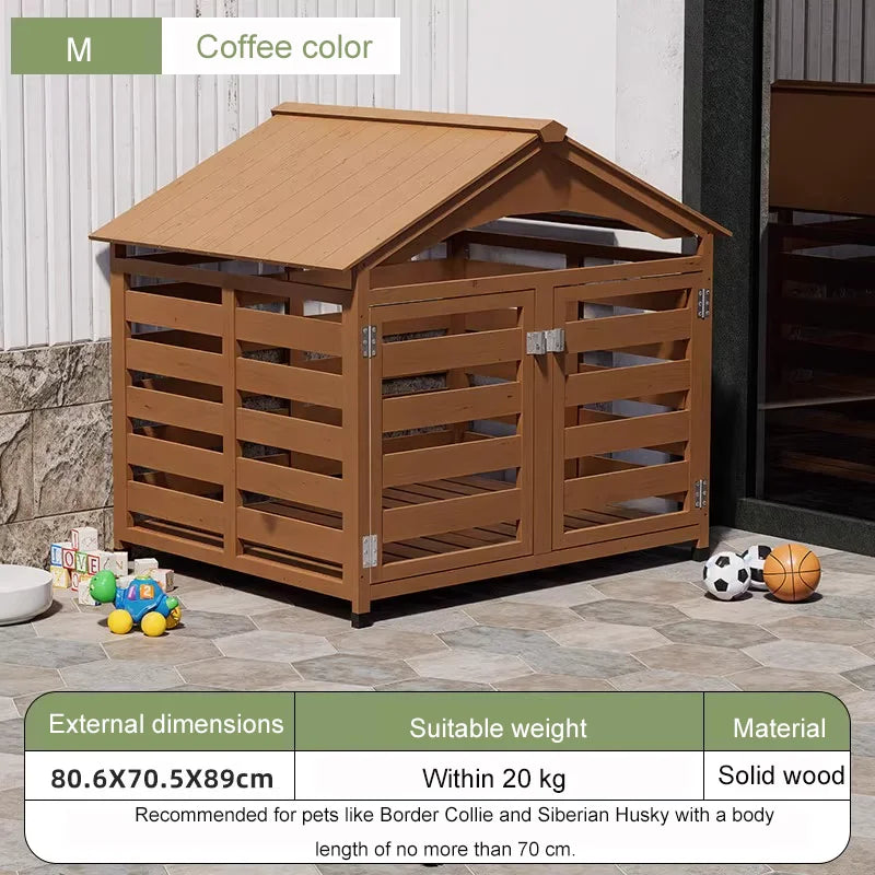 Solid Wood Dog House