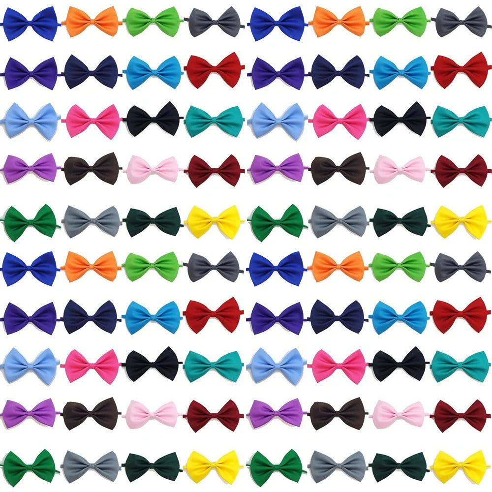 Adjustable Dog Cat Bow Tie Neck