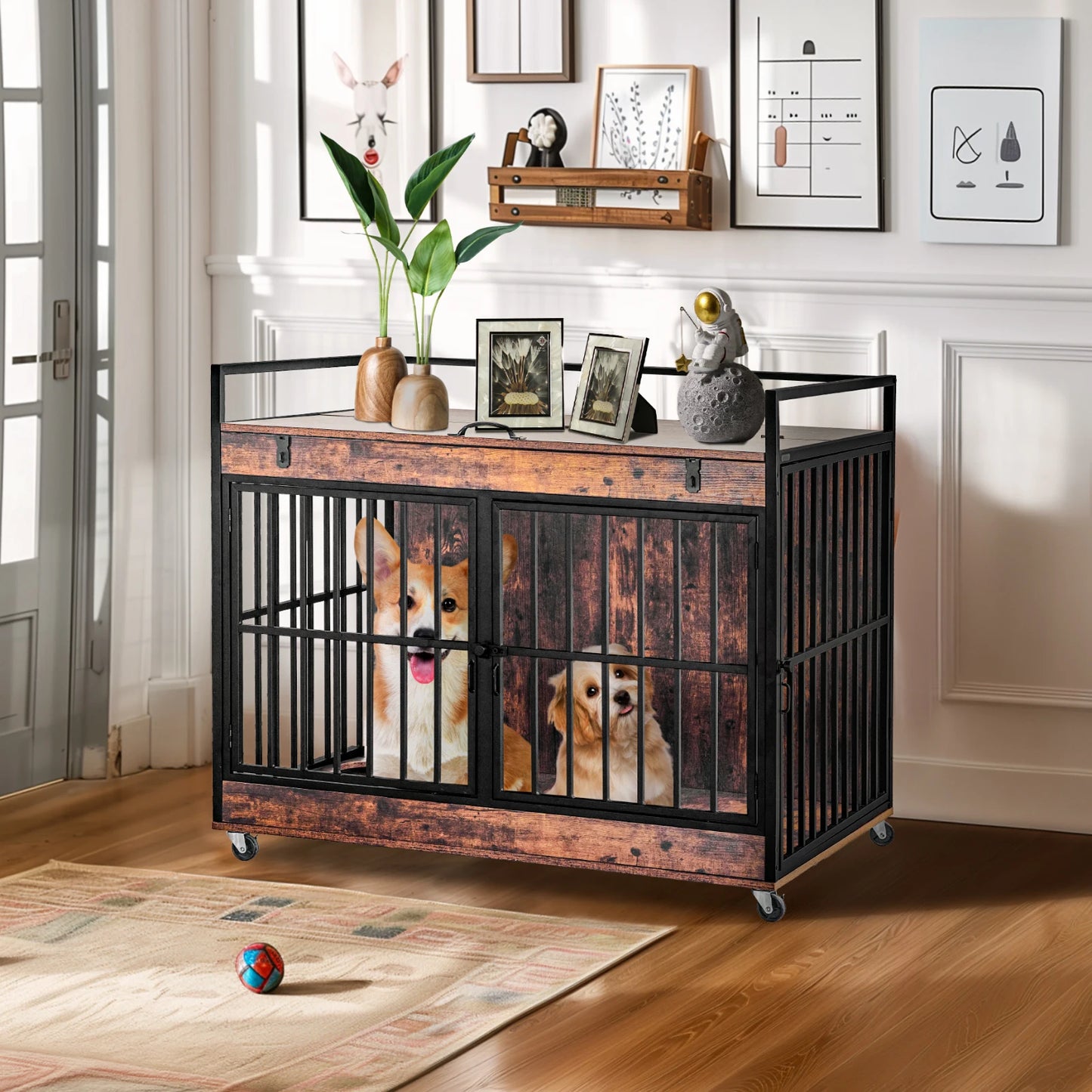 Dog Crate Furniture End Table