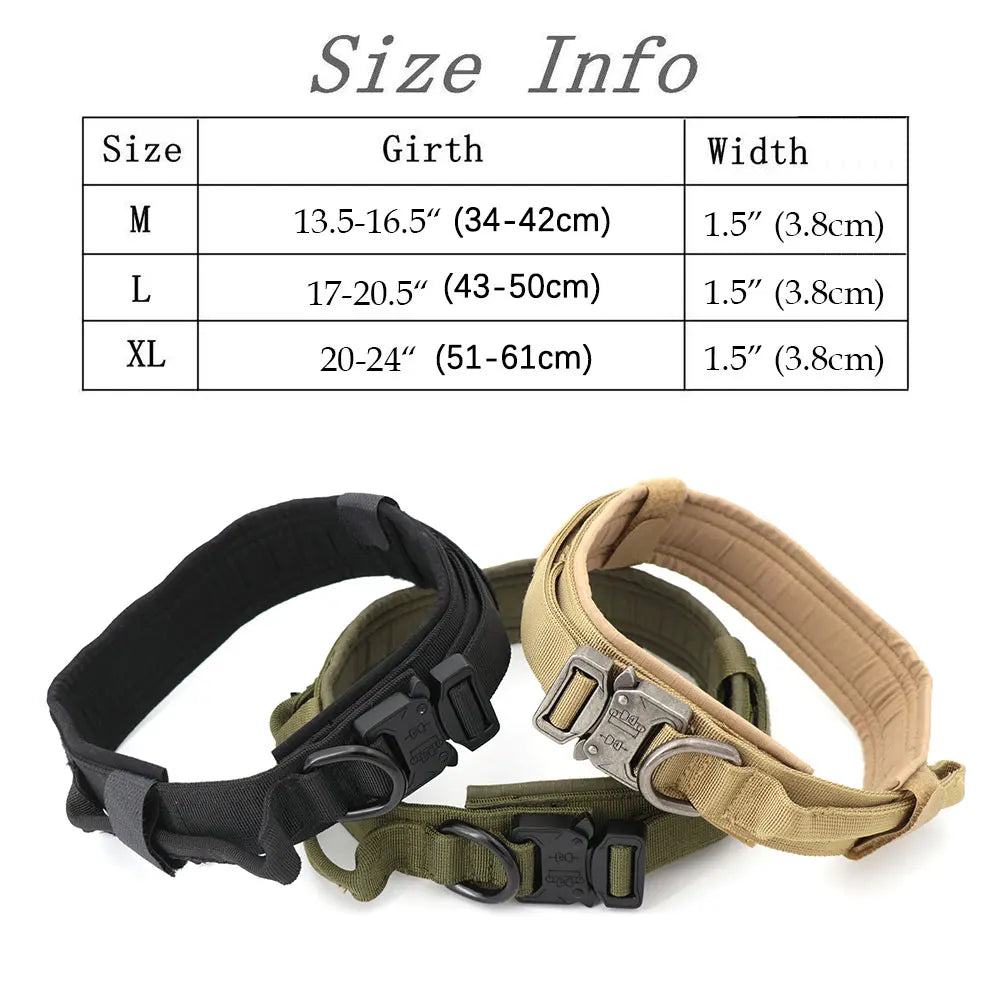 Tactical Dog Collar And Leash Set