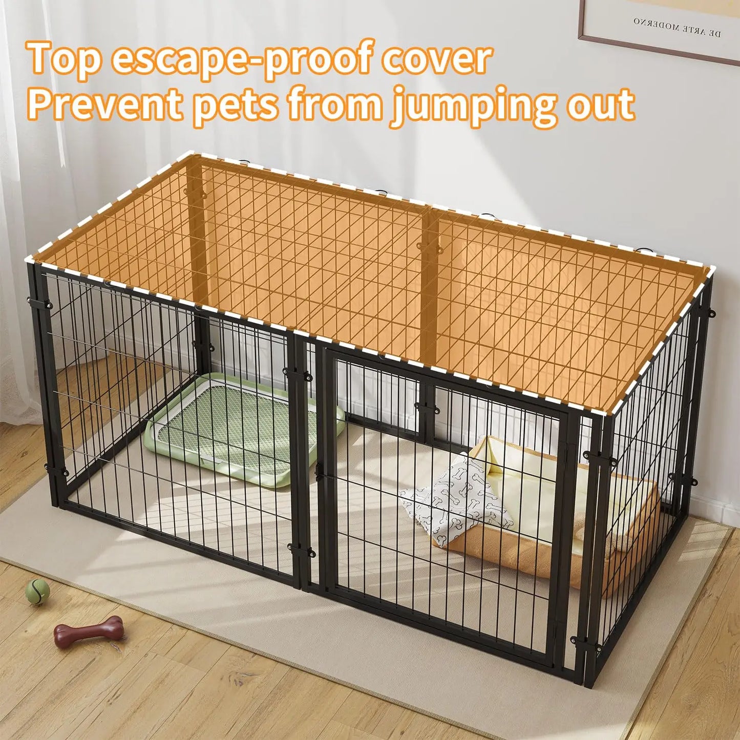 Dog Crate Double Door Cage