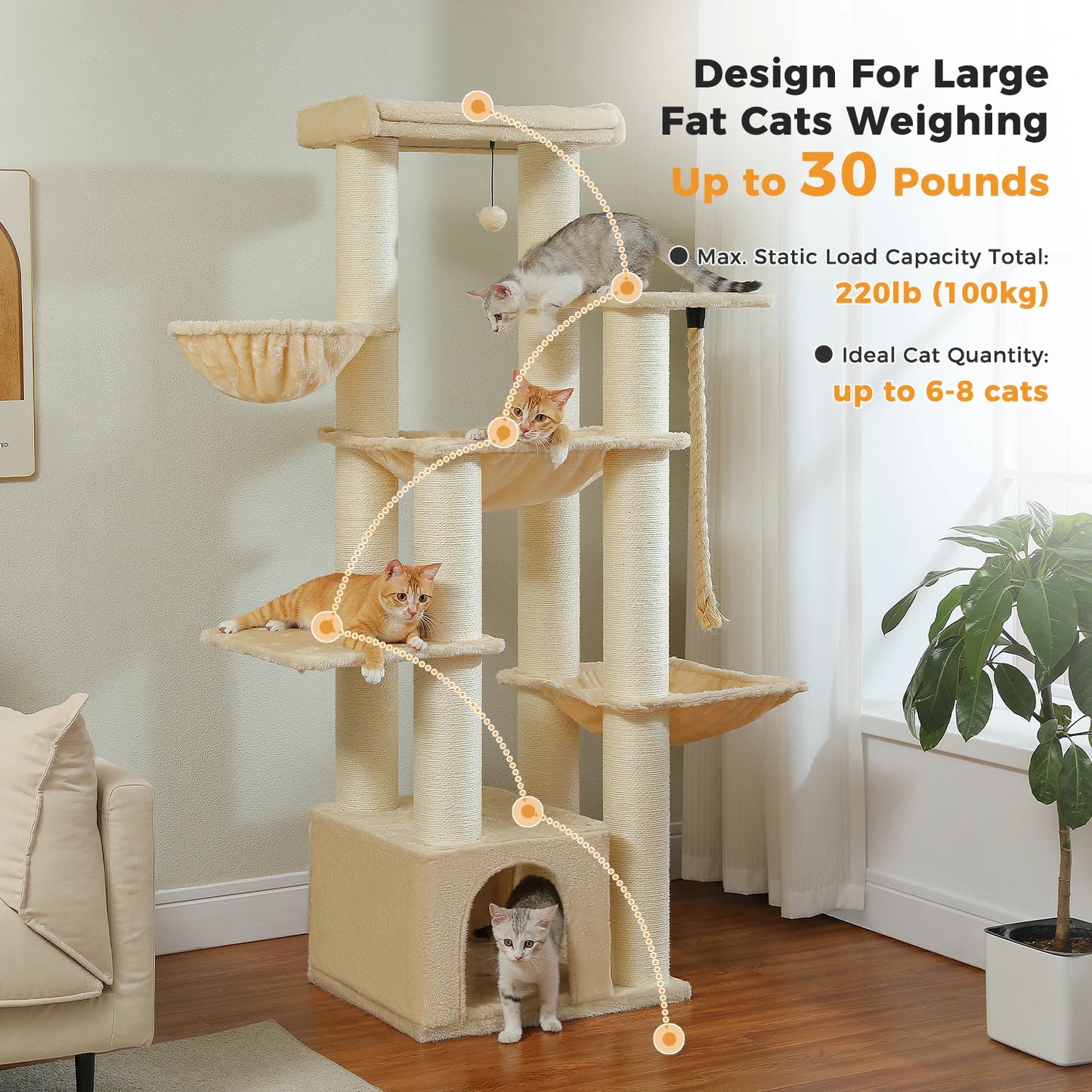 Big Cats Robust Cat Tower