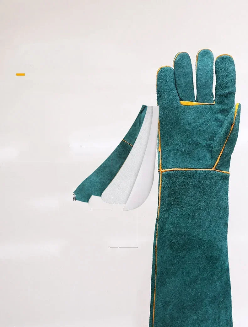 Bite resistant animal gloves