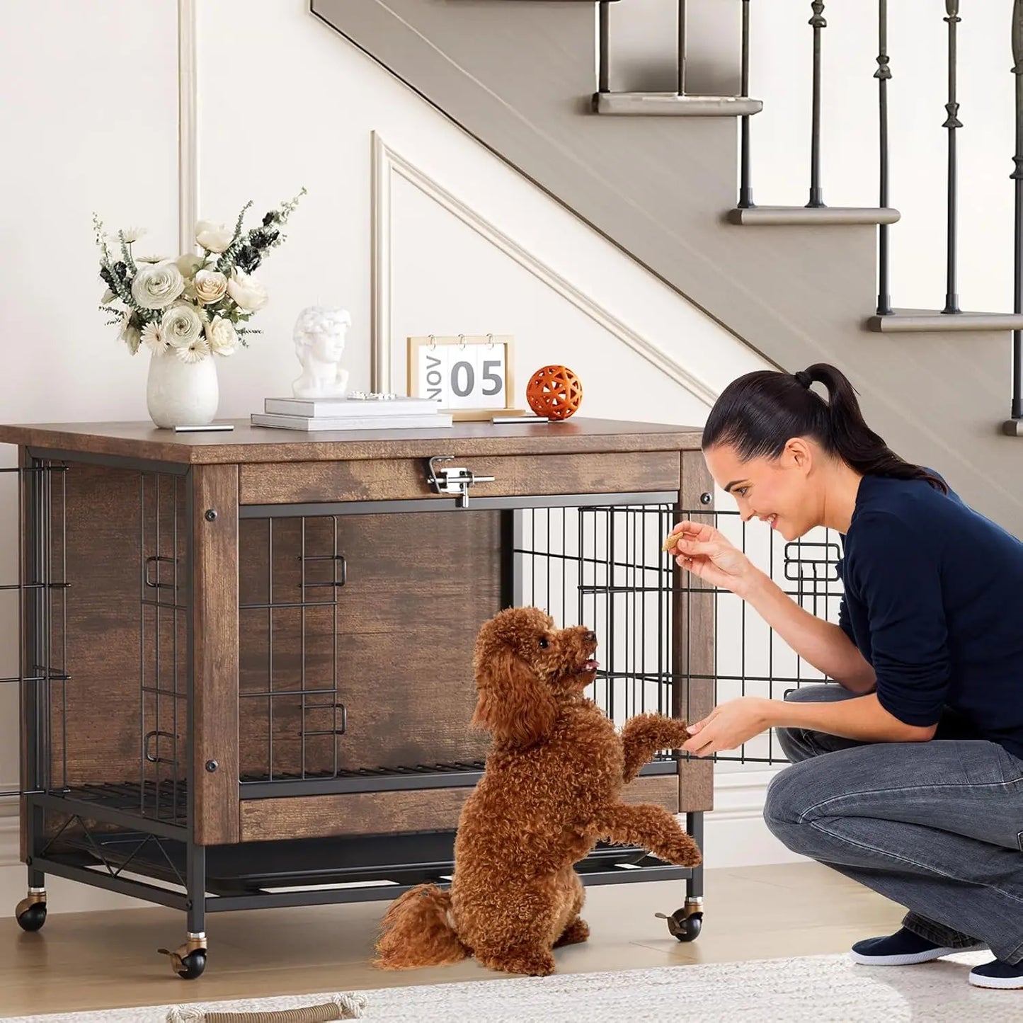 Indoor Wooden Kennel