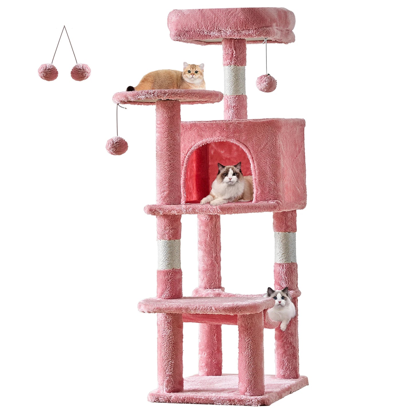 Tall Multi-Cat Climbing Tower