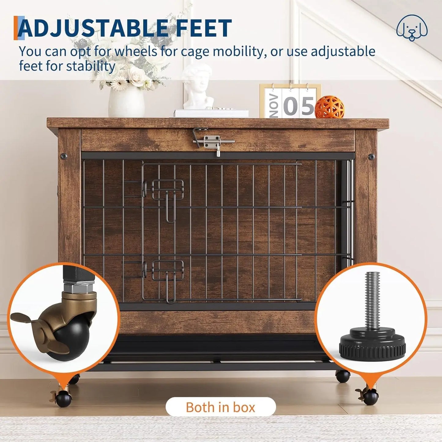Indoor Wooden Kennel