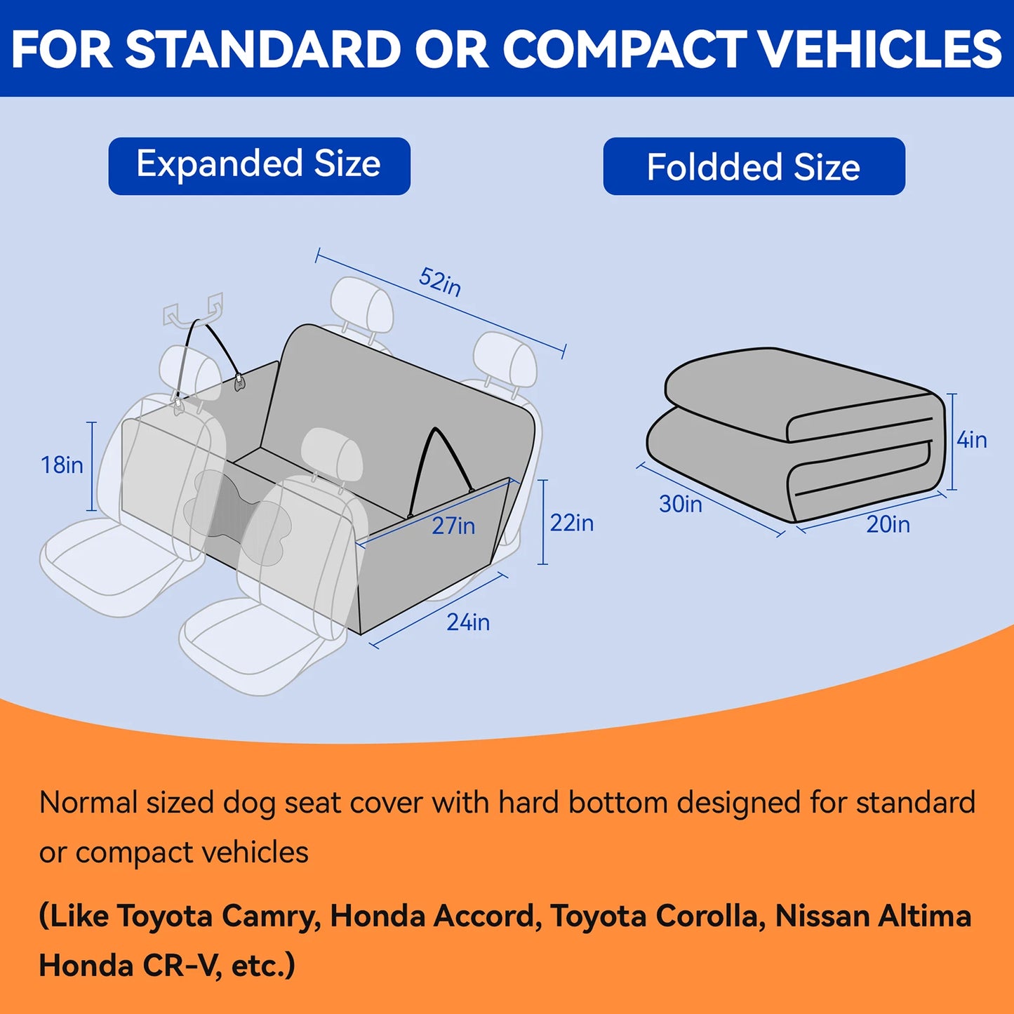 Pet Dog Car Seat Cover Waterproof Travel Dog Carrier Hammock Car Rear Back Seat Protector Mat Safety Carrier For Dogs