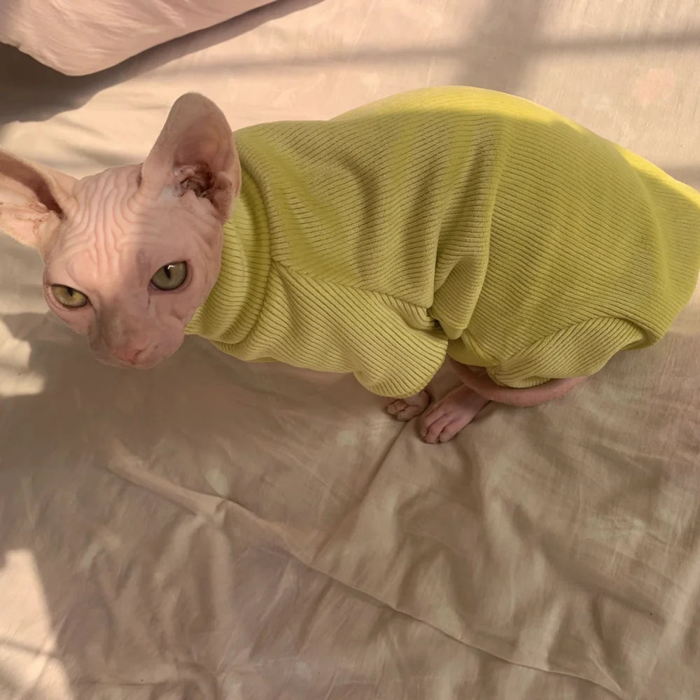 Sphynx Cat Yellow Sweatshirt
