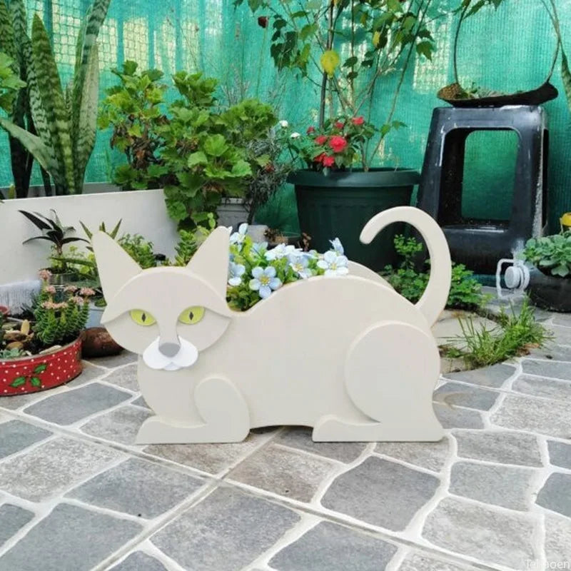 Siamese Cat Planter Plant Pot