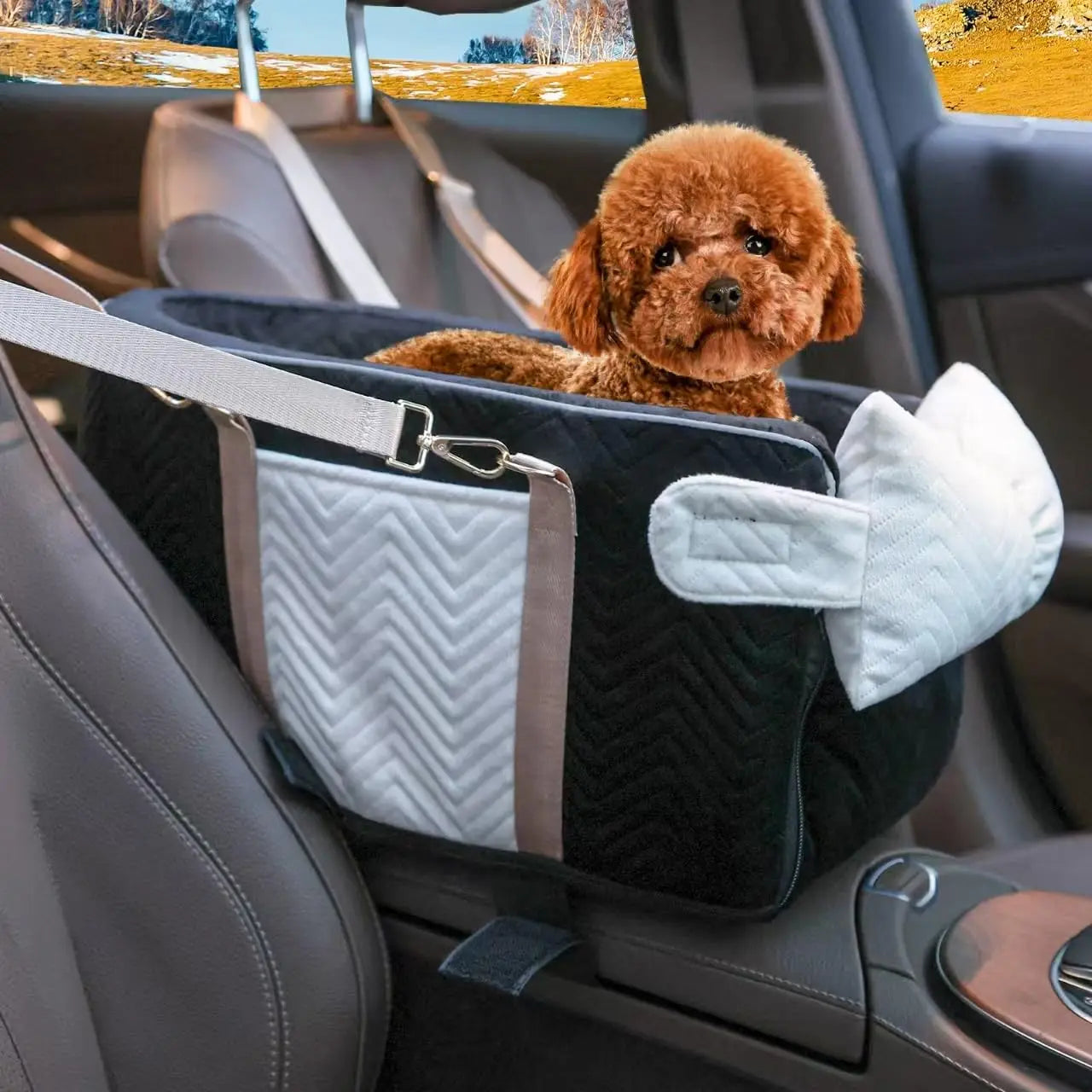 Portable Center Console Pet Car Seat
