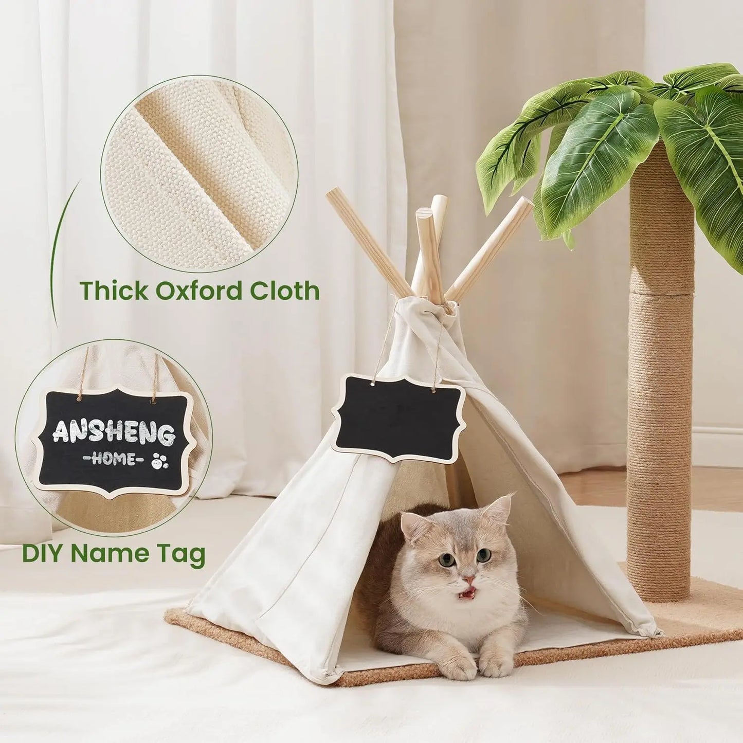 Cats Scratching Post Teepee