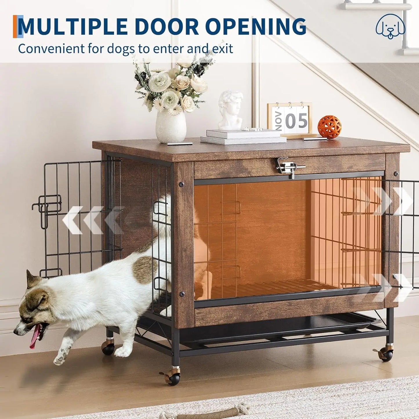 Indoor Wooden Kennel