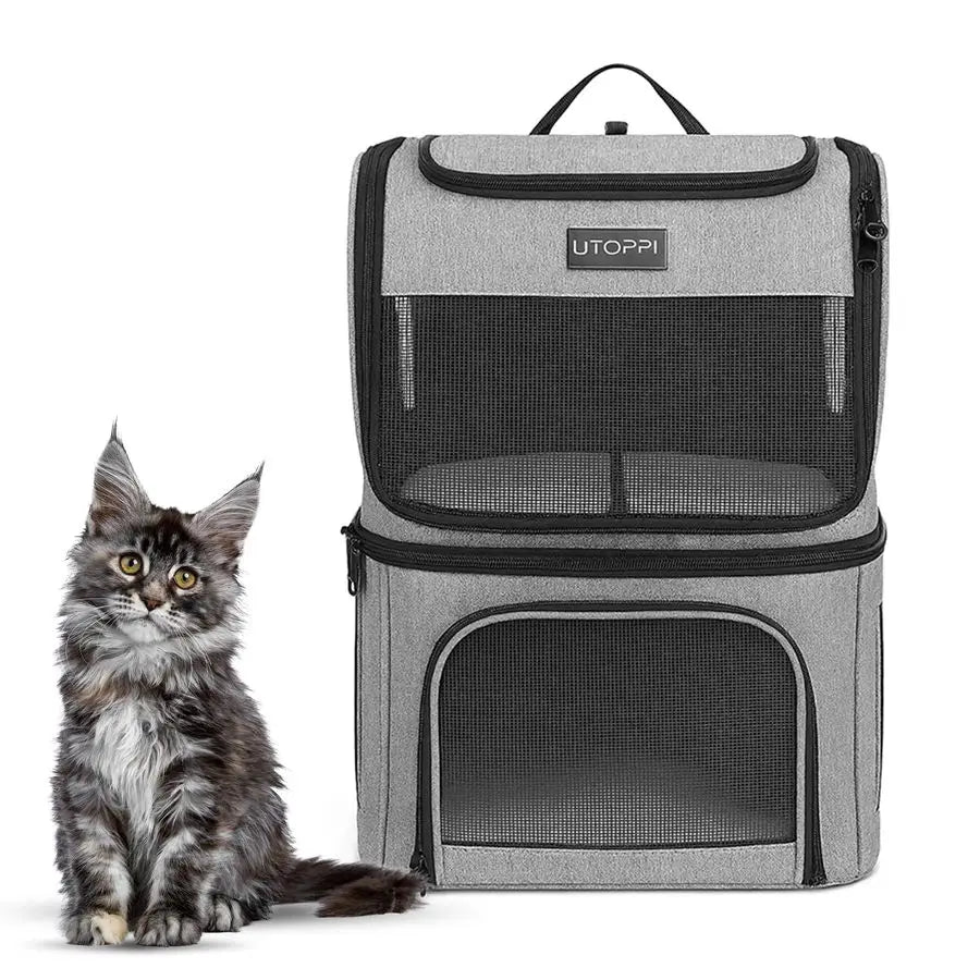 Backpack Carrier For 2 Cats