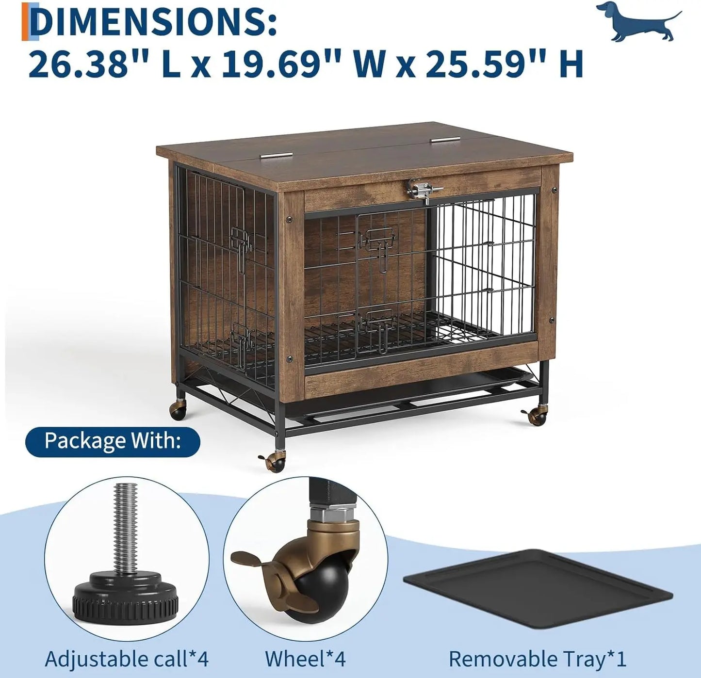 Indoor Wooden Kennel