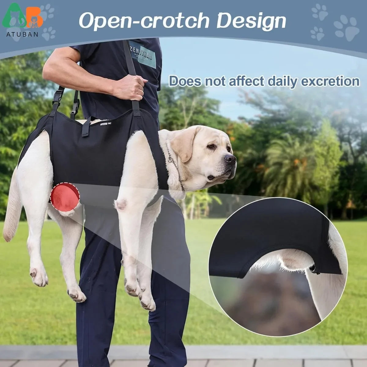 Dog Lift Harness Adjustable Full Body Support