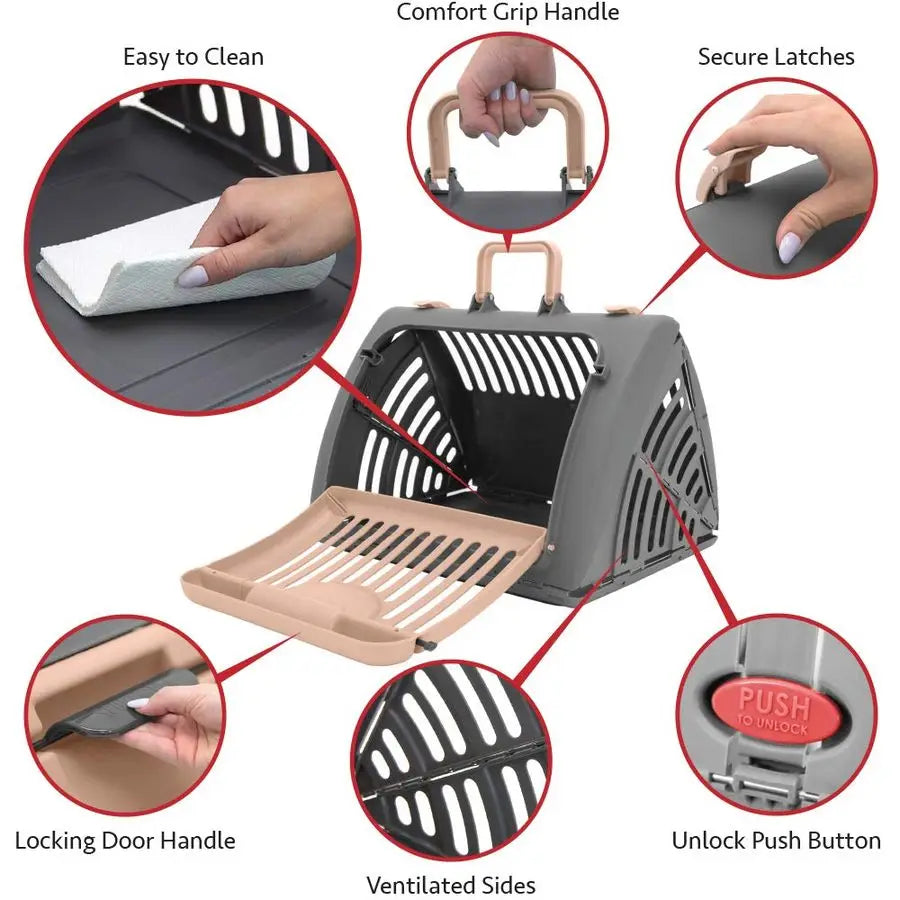 Foldable Travel Cat Carrier