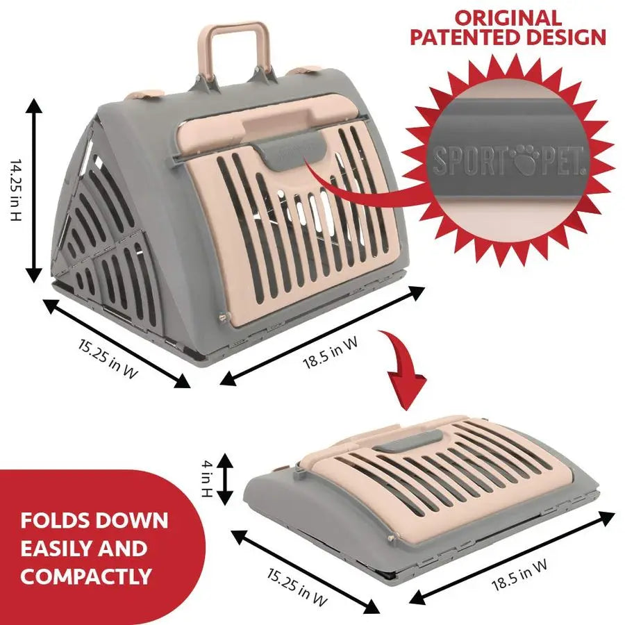 Foldable Travel Cat Carrier