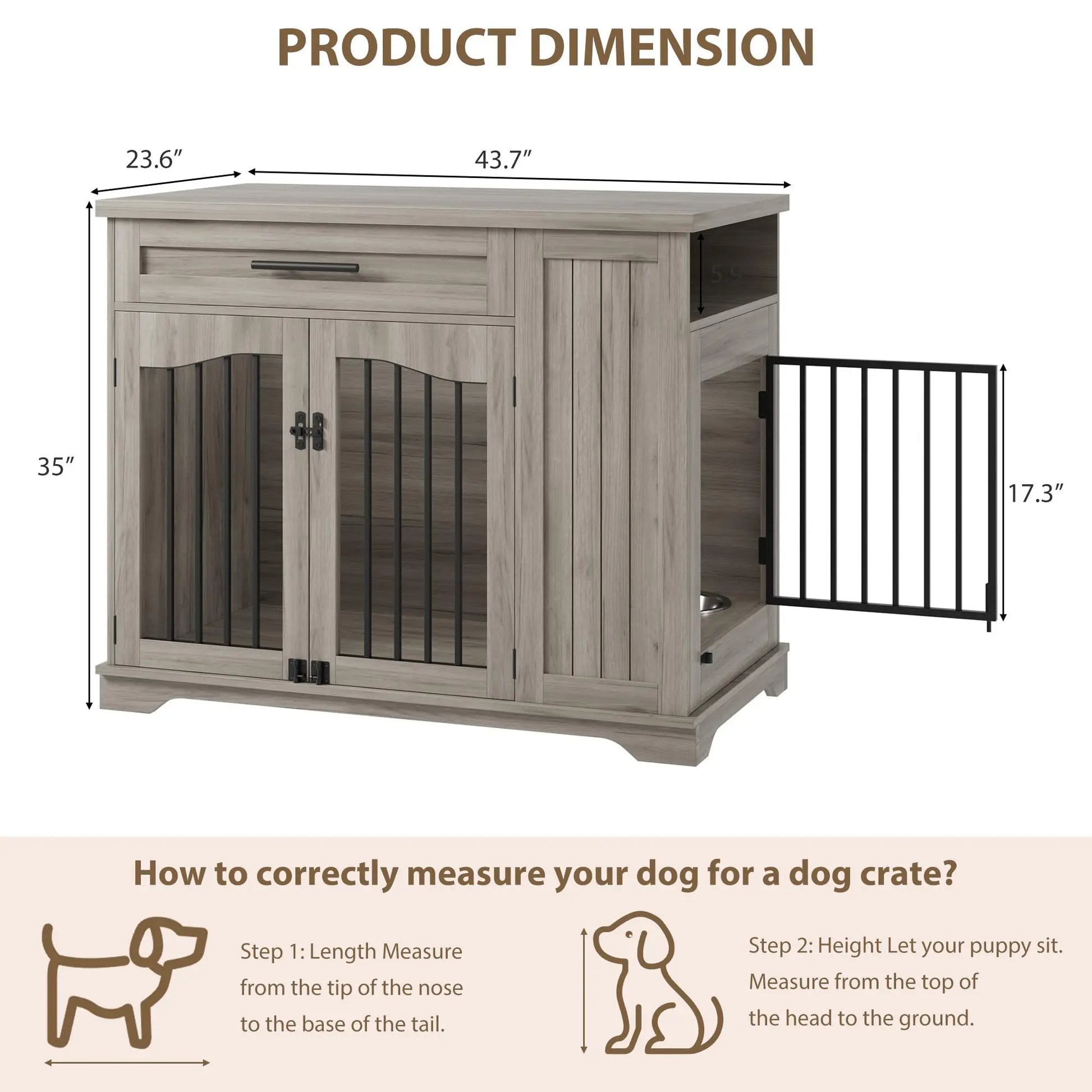 Furniture Style Dog Crate