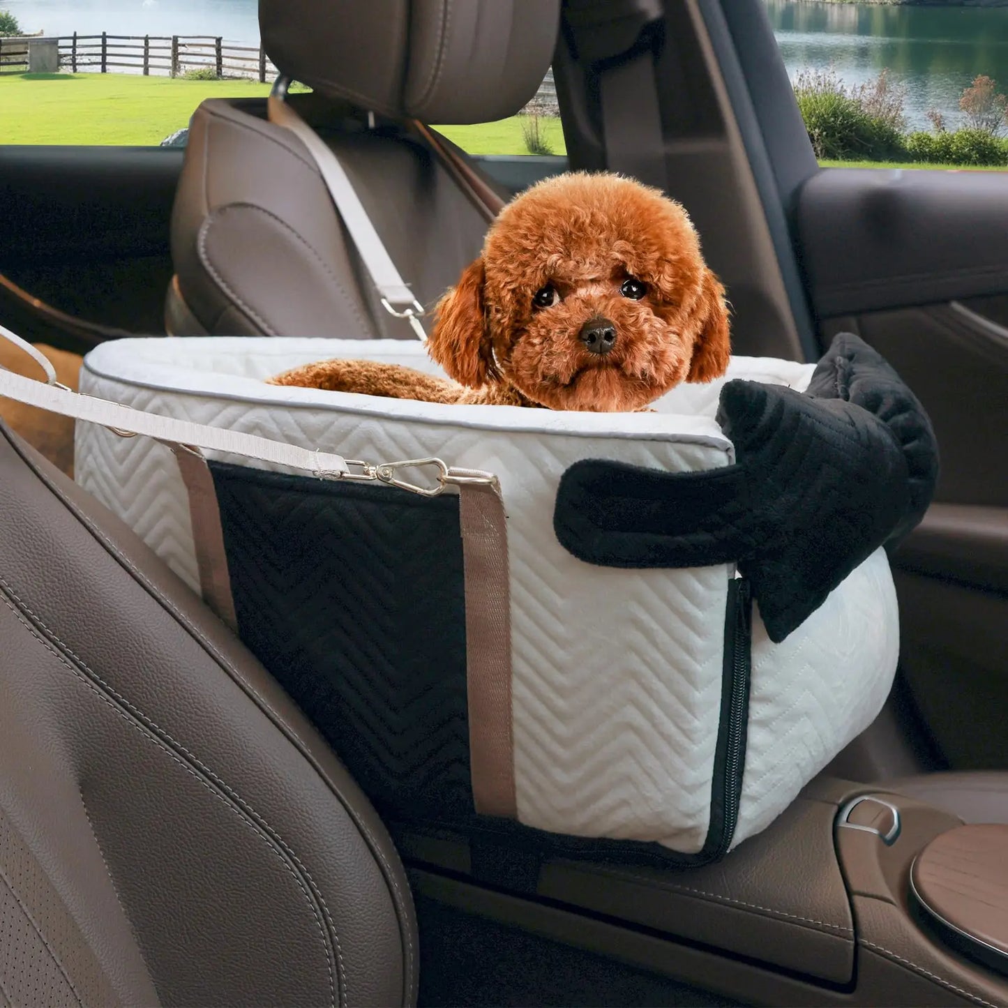 Portable Center Console Pet Car Seat