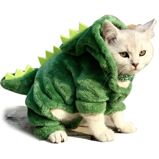Dinosaur Dog Cat Hoodie Small