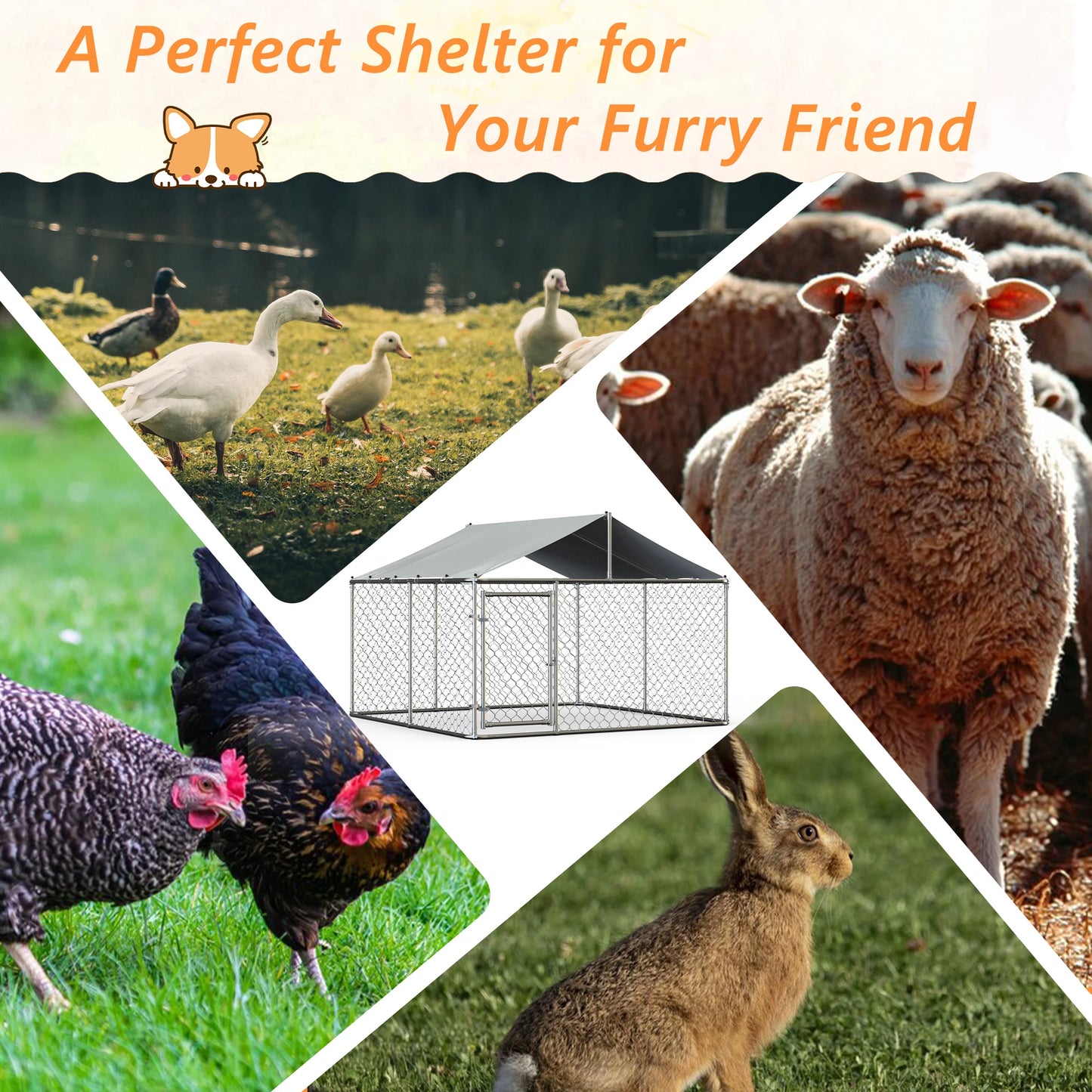 Dog Kennel Large Heavy Duty