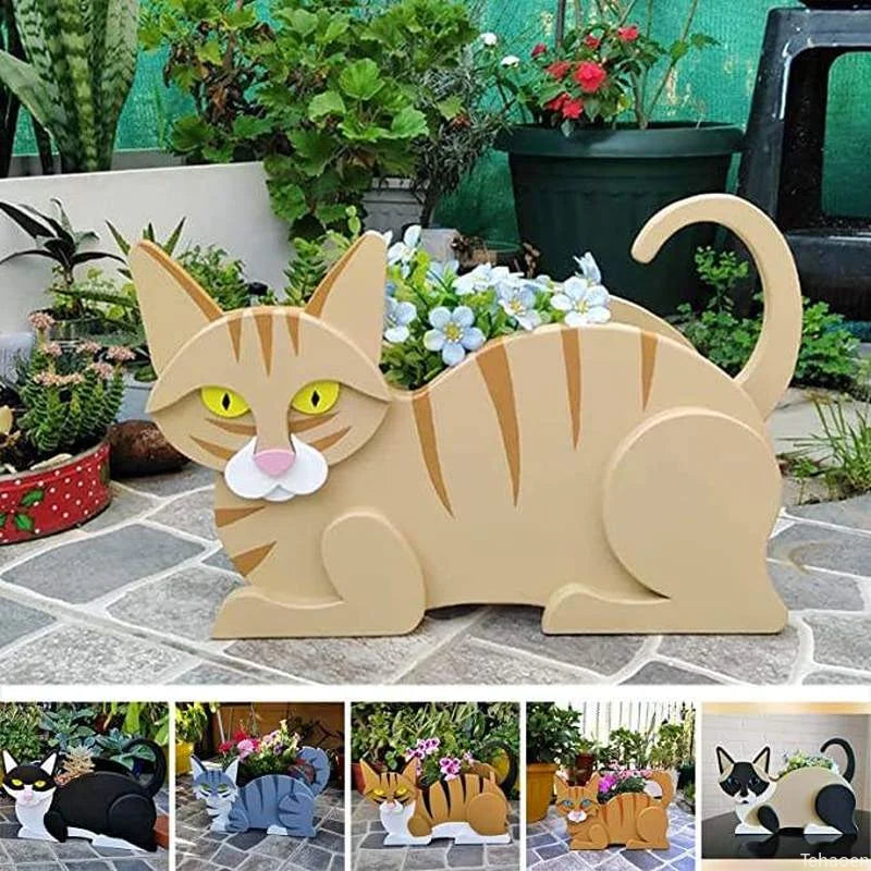 Siamese Cat Planter Plant Pot