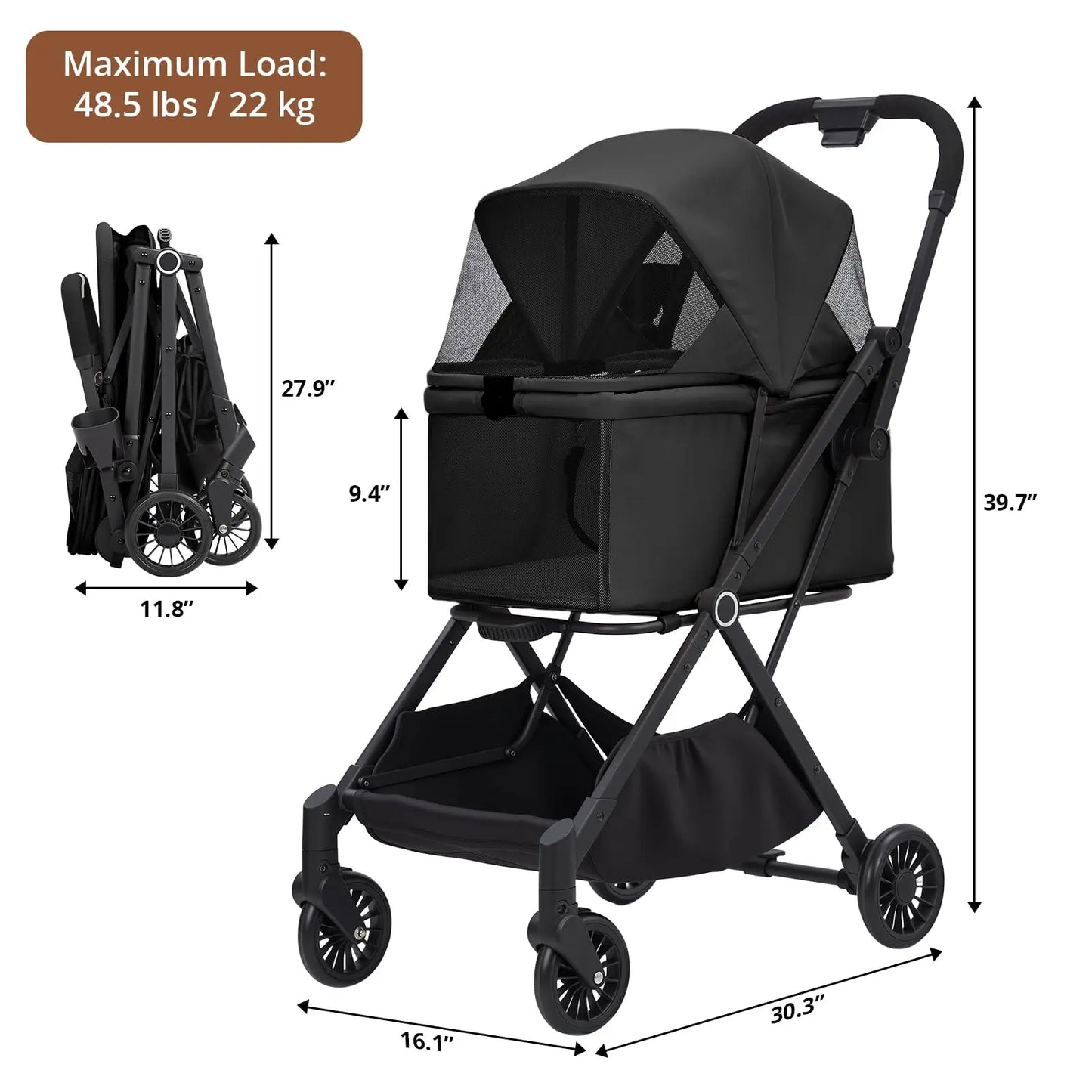 Weatherproof Pet Stroller
