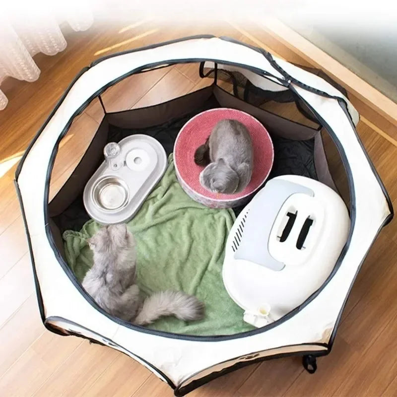 Pet Tent Octagonal Cat Dog Cage