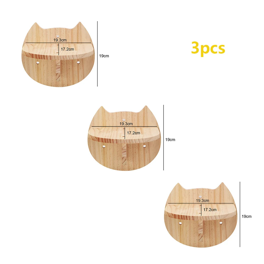 Wall Mounted  Cat Hammock Steps and Ladder