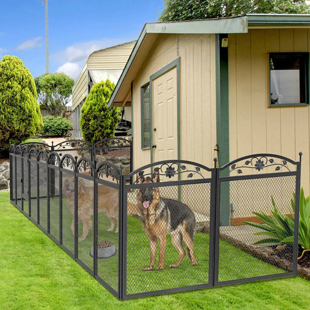 8 Panels Metal Dog Playpen
