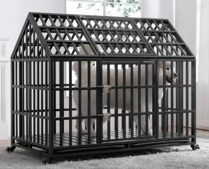 Dog Crate Double Door Cage