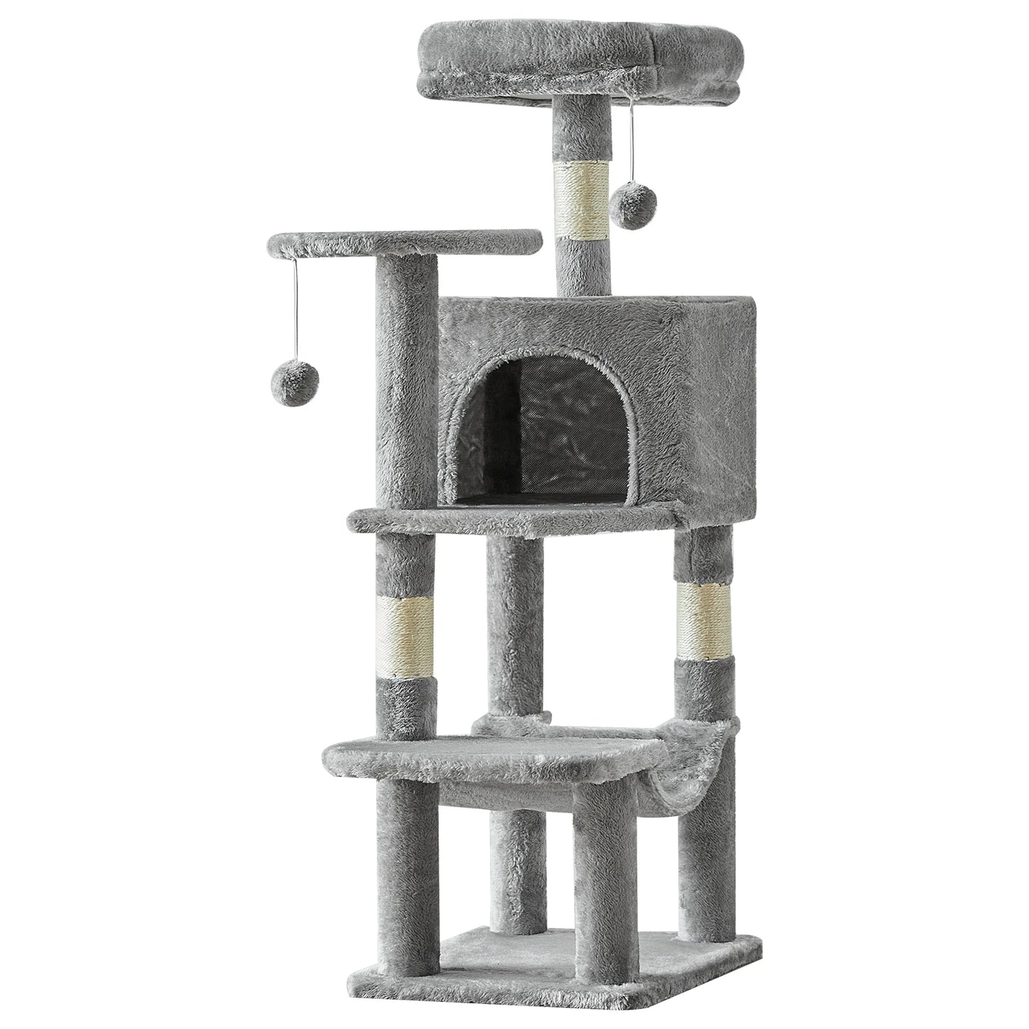 Tall Multi-Cat Climbing Tower